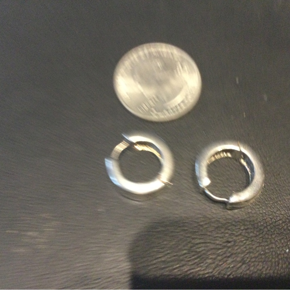 Sterling Huggie Earrings (C435) - Picture 6 of 6